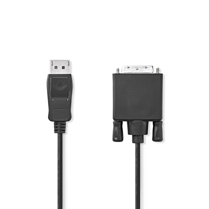 Nedis Displayport-kabel | DisplayPort Han | DVI-D 24+1-Pin Han | 1080p | Nikkel belagt | 2.00 m | Rund | PVC | Sort | Boks i gruppen Datautstyr / Kabler og adaptere / DisplayPort / Kabler hos TP E-commerce Nordic AB (C07435)