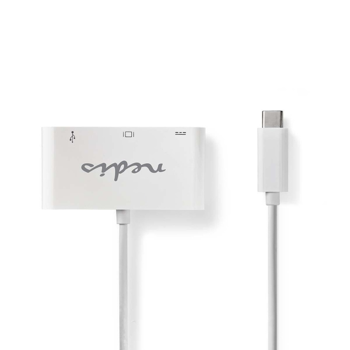 Nedis USB Multi-Port Adapter | 3-i-1 | USB 3.1 | USB-C™ Hann | USB-A Hun / USB-C™ Hunn / VGA Hun 15p | 5 Gbps | 0.20 m | Rund | Nikkel belagt | PVC | Hvit | Blister i gruppen Datautstyr / Datamaskin Tilbehør / USB-Hubs hos TP E-commerce Nordic AB (C07446)