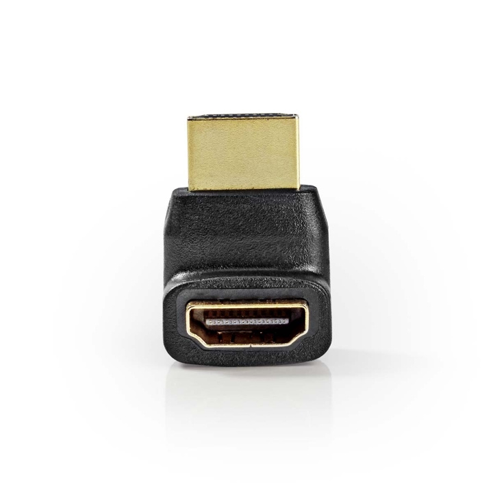 Nedis HDMI™ Adapter | HDMI ™ -kontakt | HDMI™ Output | Gull belagt | Vinklet 270° | ABS | Sort | 1 stk. | Boks i gruppen Elektronikk / Kabler og adaptere / HDMI / Adaptere hos TP E-commerce Nordic AB (C07479)