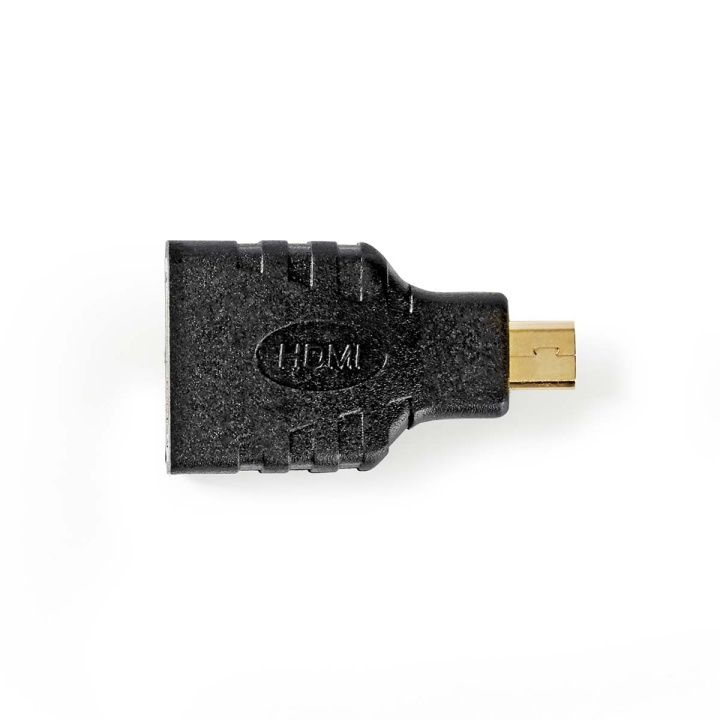 Nedis HDMI™ Adapter | HDMI ™ mikrokontakt | HDMI™ Output | Gull belagt | Rett | ABS | Sort | 1 stk. | Boks i gruppen Elektronikk / Kabler og adaptere / HDMI / Adaptere hos TP E-commerce Nordic AB (C07480)