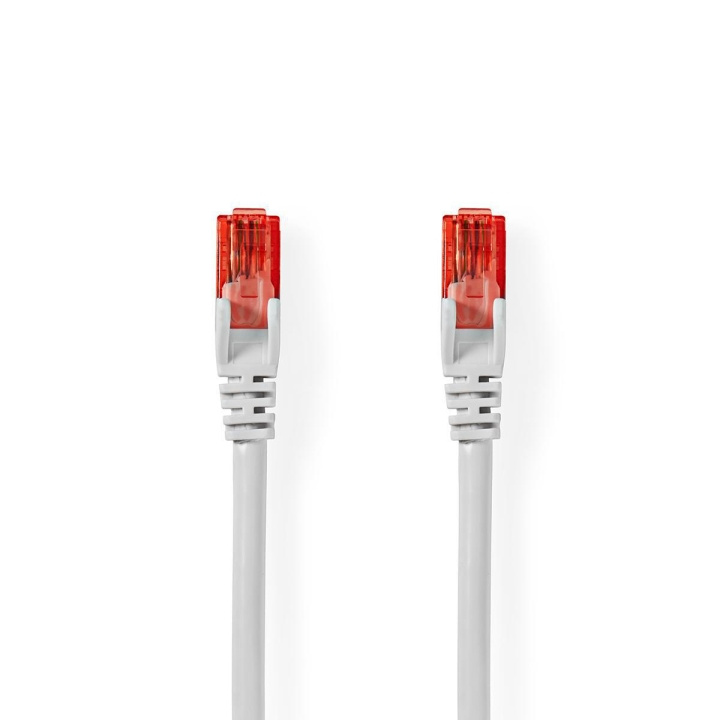 Cat 6 kabel | RJ45 Han | RJ45 Han | U/UTP | 10.0 m | Rund | PVC | Hvit | Plastpose i gruppen Datautstyr / Kabler og adaptere / Nettverk / Cat6 hos TP E-commerce Nordic AB (C07603)