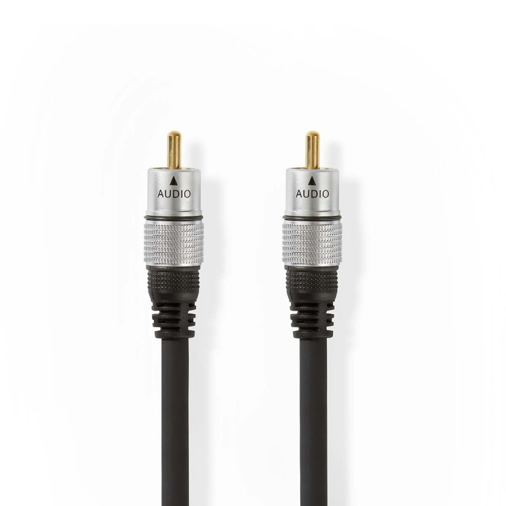 Nedis Digital Audio Cable | RCA Han | RCA Han | Gull belagt | 10.0 m | Rund | PVC | Antrasitt | Boks i gruppen Elektronikk / Kabler og adaptere / Lyd Digital hos TP E-commerce Nordic AB (C07726)