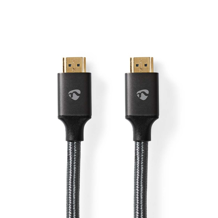 Nedis High Speed ​​HDMI ™ kabel med Ethernet | HDMI ™ -kontakt | HDMI ™ -kontakt | 4K@60Hz | ARC | 18 Gbps | 3.00 m | Rund | Bomull | Gun Metal Grå | Deksel Vindusboks i gruppen Elektronikk / Kabler og adaptere / HDMI / Kabler hos TP E-commerce Nordic AB (C07809)