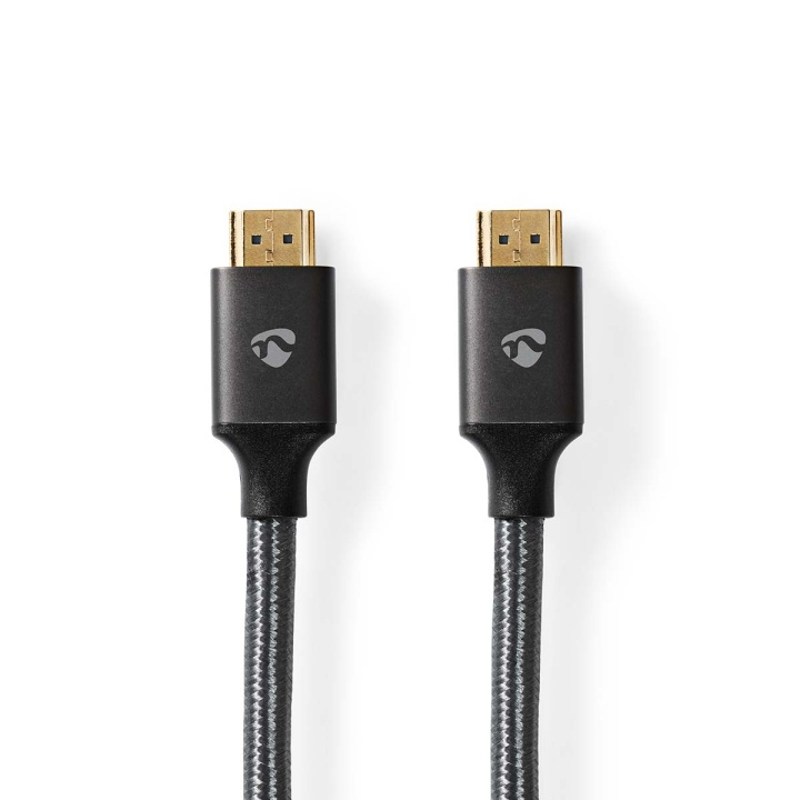 Nedis High Speed ​​HDMI ™ kabel med Ethernet | HDMI ™ -kontakt | HDMI ™ -kontakt | 4K@60Hz | ARC | 18 Gbps | 5.00 m | Rund | Bomull | Grå / Gun Metal Grå | Deksel Vindusboks i gruppen Elektronikk / Kabler og adaptere / HDMI / Kabler hos TP E-commerce Nordic AB (C07810)