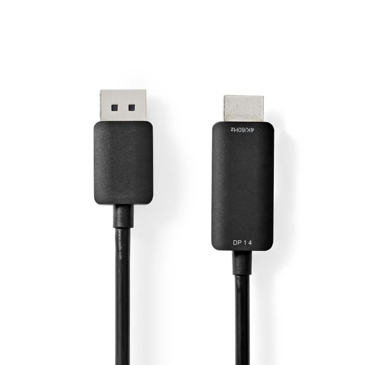 Nedis Displayport-kabel | DisplayPort Han | HDMI ™ -kontakt | 4K@60Hz | Nikkel belagt | 2.00 m | Rund | PVC | Sort | Boks i gruppen Elektronikk / Kabler og adaptere / HDMI / Kabler hos TP E-commerce Nordic AB (C07835)