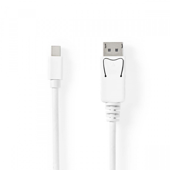 Nedis Mini Displayport-kabel | DisplayPort 1.4 | Mini DisplayPort Hane | DisplayPort Hane | 48 Gbps | Nickelplaterad | 2.00 m | Rund | PVC | Vit | Plastpåse i gruppen Datautstyr / Kabler og adaptere / DisplayPort / Kabler hos TP E-commerce Nordic AB (C07840)