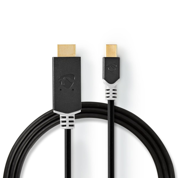 Nedis Mini Displayport-kabel | DisplayPort 1.4 | Mini DisplayPort Han | HDMI ™ -kontakt | 48 Gbps | Gull belagt | 2.00 m | Rund | PVC | Antrasitt | Plastpose i gruppen Datautstyr / Kabler og adaptere / DisplayPort / Kabler hos TP E-commerce Nordic AB (C07845)