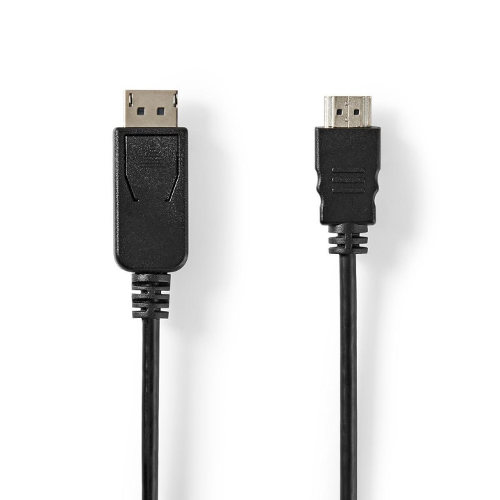 Nedis Displayport-kabel | DisplayPort Han | HDMI™ Han | 4K@30Hz | Nikkel belagt | 2.00 m | Rund | PVC | Sort | Stikkord i gruppen Elektronikk / Kabler og adaptere / HDMI / Kabler hos TP E-commerce Nordic AB (C07864)