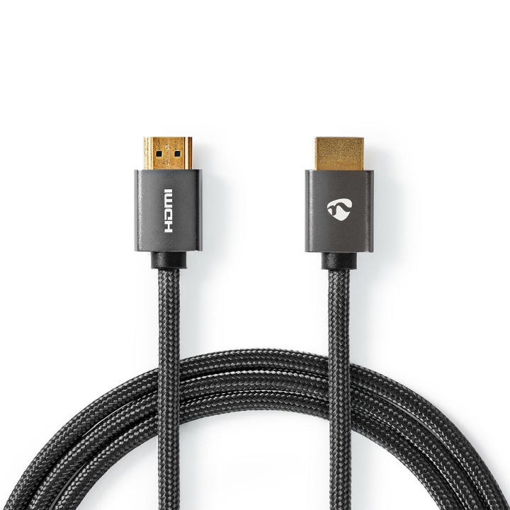 High Speed ​​HDMI ™ kabel med Ethernet | HDMI ™ -kontakt | HDMI ™ -kontakt | 4K@60Hz | ARC | 18 Gbps | 0.50 m | Rund | Bomull | Grå / Gun Metal Grå | Deksel Vindusboks i gruppen Elektronikk / Kabler og adaptere / HDMI / Kabler hos TP E-commerce Nordic AB (C07898)