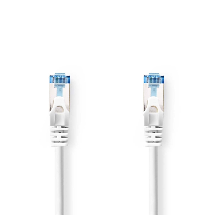 Cat 6a kabel | S/FTP | RJ45 Han | RJ45 Han | 1.00 m | Snagless | Rund | LSZH | Hvit | Plastpose i gruppen Datautstyr / Kabler og adaptere / Nettverk / Cat6 hos TP E-commerce Nordic AB (C07912)