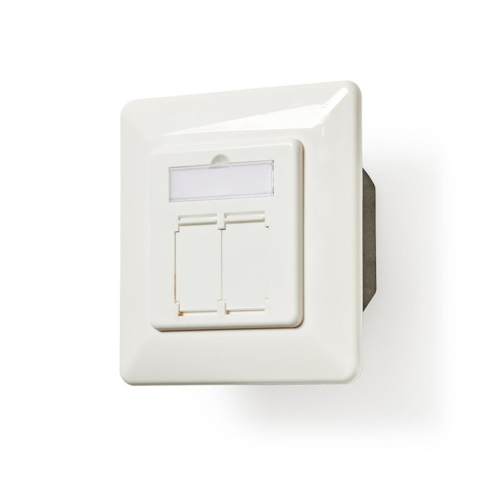 Nedis Nettverksveggboks | I veggen | 2-Port port(s) | CAT6a | Rett | Hunn | Gull belagt | PVC | Hvit | Konvolutt i gruppen Datautstyr / Kabler og adaptere / Nettverk / Stikkontakter hos TP E-commerce Nordic AB (C07950)