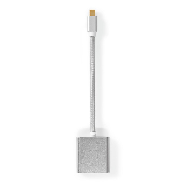 Nedis Mini Displayport-kabel | DisplayPort 1.2 | Mini DisplayPort Han | DVI-D 24+1-Pins Hun | 21.6 Gbps | Gull belagt | 0.20 m | Rund | Flettet | Sølv | Deksel Vindusboks i gruppen Datautstyr / Kabler og adaptere / DisplayPort / Kabler hos TP E-commerce Nordic AB (C07967)
