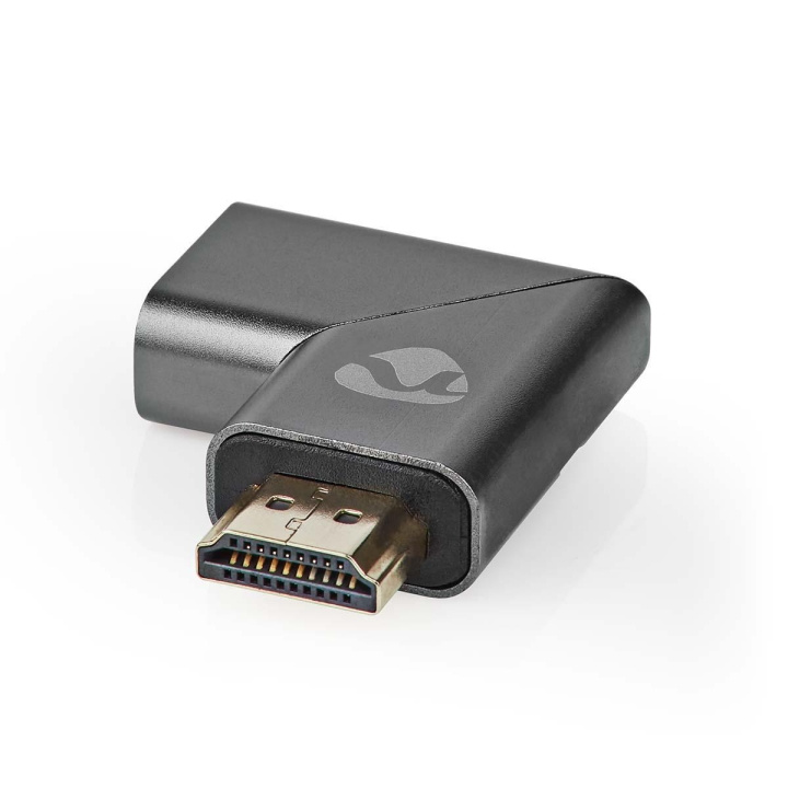 Nedis HDMI™ Adapter | HDMI ™ -kontakt / HDMI™ Han | HDMI™ Output | Gull belagt | Vinklet Venstre | Aluminium | Gun Metal Grå | 1 stk. | Deksel Vindusboks i gruppen Elektronikk / Kabler og adaptere / HDMI / Adaptere hos TP E-commerce Nordic AB (C07985)