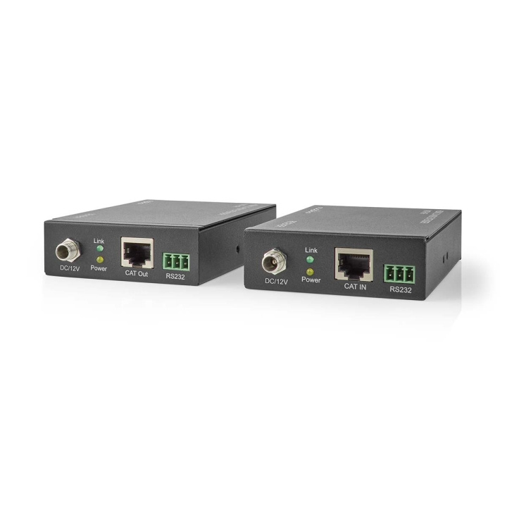 Nedis HDMI ™ Extender | Over Cat6 | Opp til 60.0 m | 4K@60Hz | 18 Gbps | Metall | Antrasitt i gruppen Elektronikk / Kabler og adaptere / HDMI / Adaptere hos TP E-commerce Nordic AB (C08070)