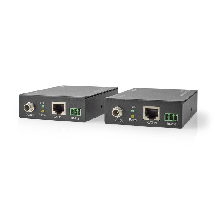 Nedis HDMI ™ Extender | Over Cat6 | Opp til 60.0 m | 4K@60Hz | 18 Gbps | Metall | Antrasitt i gruppen Elektronikk / Kabler og adaptere / HDMI / Adaptere hos TP E-commerce Nordic AB (C08070)