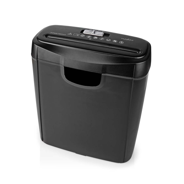 Nedis Makuleringsmaskin | Strip Cut | 6x A4 sider | 10 l | Sikkerhetsstandard: DIN 2 | 190 W | Sort i gruppen HJEM, HUS OG HAGE / Kontorsmaterialer / Annet hos TP E-commerce Nordic AB (C08137)