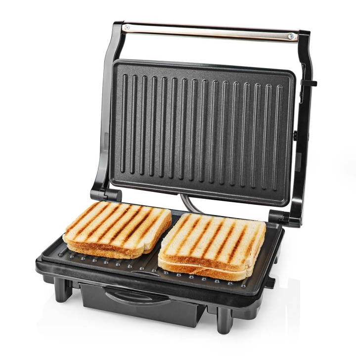 Nedis Kontakt Grill | 1500 W | 25.4 x 17.8 cm | Aluminium / Plast i gruppen HJEM, HUS OG HAGE / Husholdningsapparater / Brødristere og toastjern / Bordgriller & Raclette hos TP E-commerce Nordic AB (C08168)