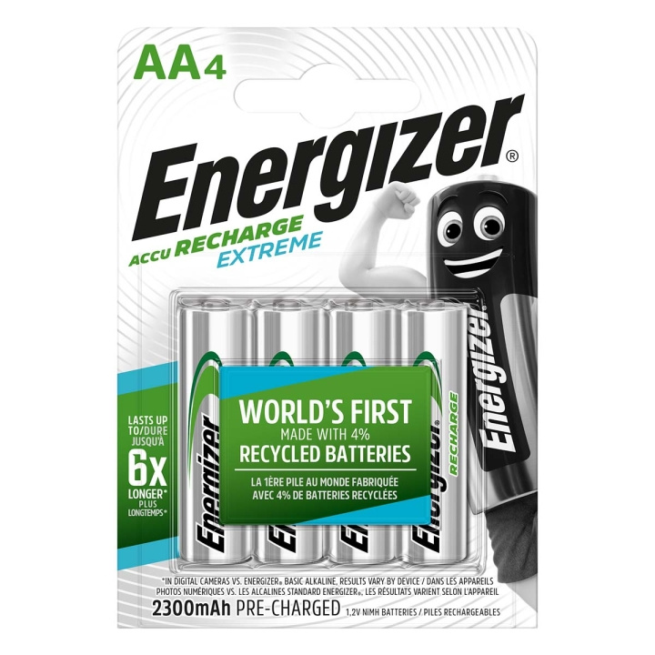 Energizer Oppladbare Ni-MH batteri AA | 1.2 V DC | 2300 mAh | 4-Blister i gruppen Elektronikk / Batterier & Ladere / Oppladbare batterier / AA hos TP E-commerce Nordic AB (C08229)