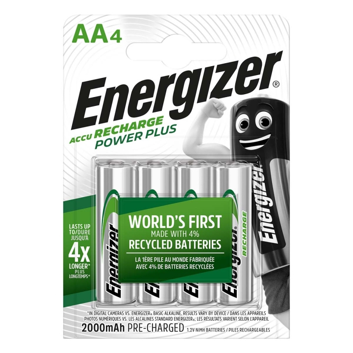 Energizer Oppladbare Ni-MH batteri AA | 1.2 V DC | 2000 mAh | 4-Blister i gruppen Elektronikk / Batterier & Ladere / Oppladbare batterier / AA hos TP E-commerce Nordic AB (C08230)