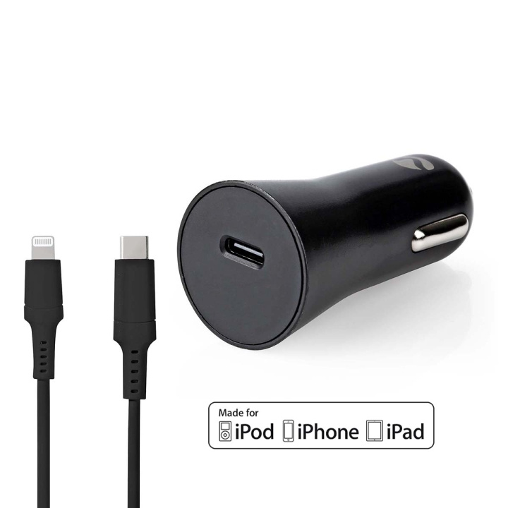 Nedis Billader | 20 W | 1.67 / 2.22 / 3.0 A | Antall utganger: 1 | Porttype: USB-C™ | Lightning 8-Pin (Løs) Kabel | 1.0 m | Automatisk Spenning Utvalg i gruppen SMARTTELEFON & NETTBRETT / Ladere og Kabler / Billader / Billader Lightning hos TP E-commerce Nordic AB (C08274)