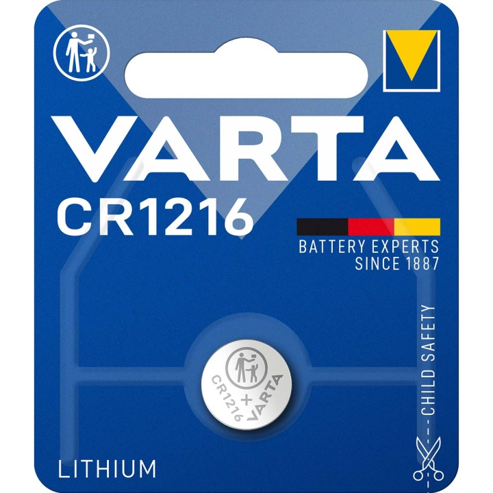 Varta Litiumbatteri CR1216 1-blister i gruppen Elektronikk / Batterier & Ladere / Batterier / knappcelle hos TP E-commerce Nordic AB (C08292)