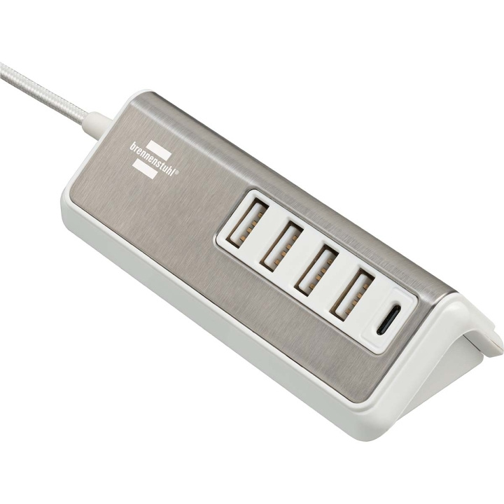 brennenstuhl Estilo USB multilader med 1,50 m tekstilkabel 4x USB A + 1x USB C TYPE F i gruppen SMARTTELEFON & NETTBRETT / Ladere og Kabler / Vegglader / Vegglader USB hos TP E-commerce Nordic AB (C08304)