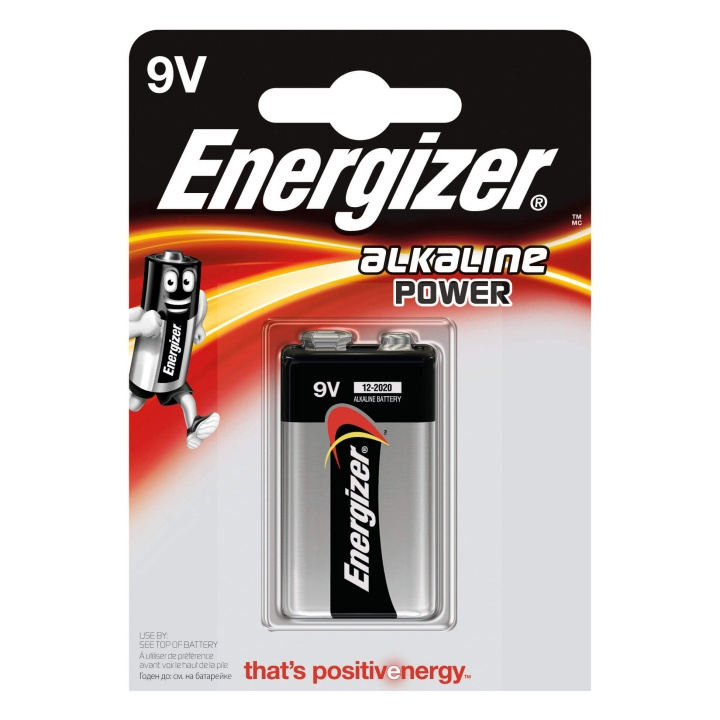 Energizer Batteri 9V/6LR61 Alkaline Power 1-pak i gruppen Elektronikk / Batterier & Ladere / Batterier / 9V hos TP E-commerce Nordic AB (C08421)