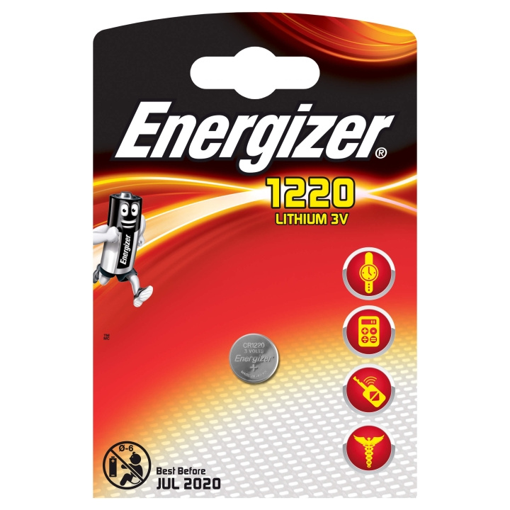 Energizer Batteri CR1220 Lithium 1-pak i gruppen Elektronikk / Batterier & Ladere / Batterier / knappcelle hos TP E-commerce Nordic AB (C08422)