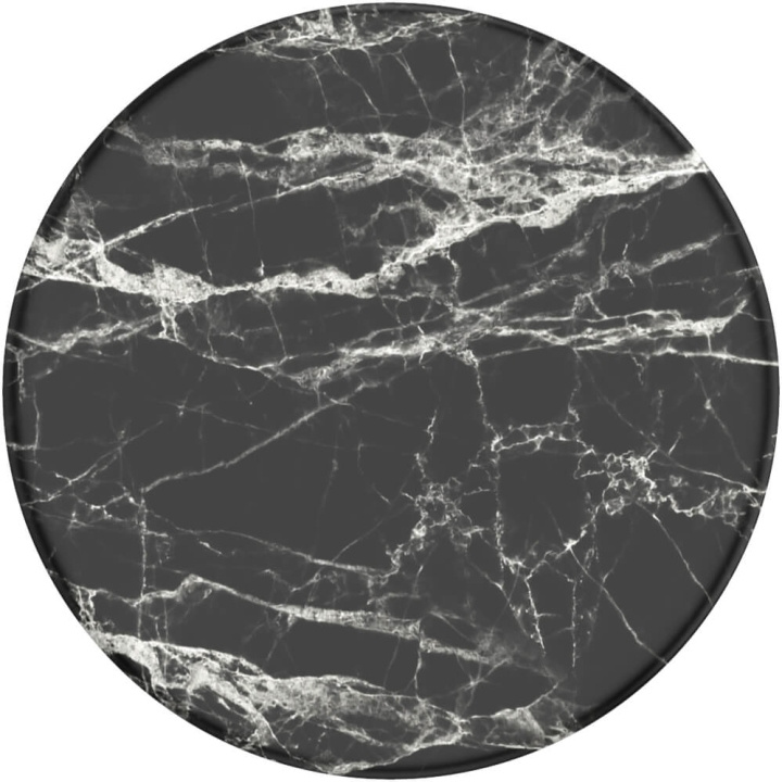 PopSockets Basic Grip Black Modern Marble i gruppen SMARTTELEFON & NETTBRETT / Annet tilbehør / Popsockets hos TP E-commerce Nordic AB (C08440)