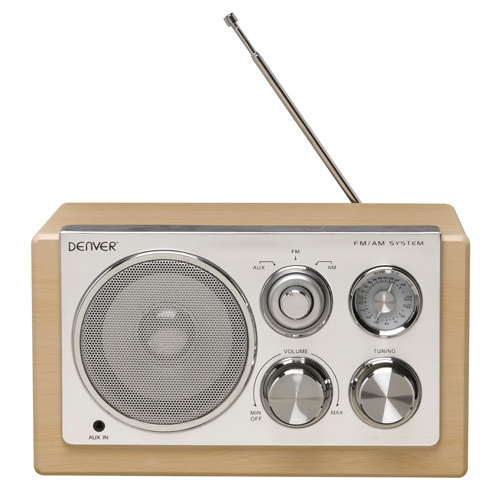 Denver Radio i lyst treverk i gruppen Elektronikk / Lyd & Bilde / Hjemmekino, HiFi og bærbar / Radio & Vekkerklokker / Radio hos TP E-commerce Nordic AB (C08536)