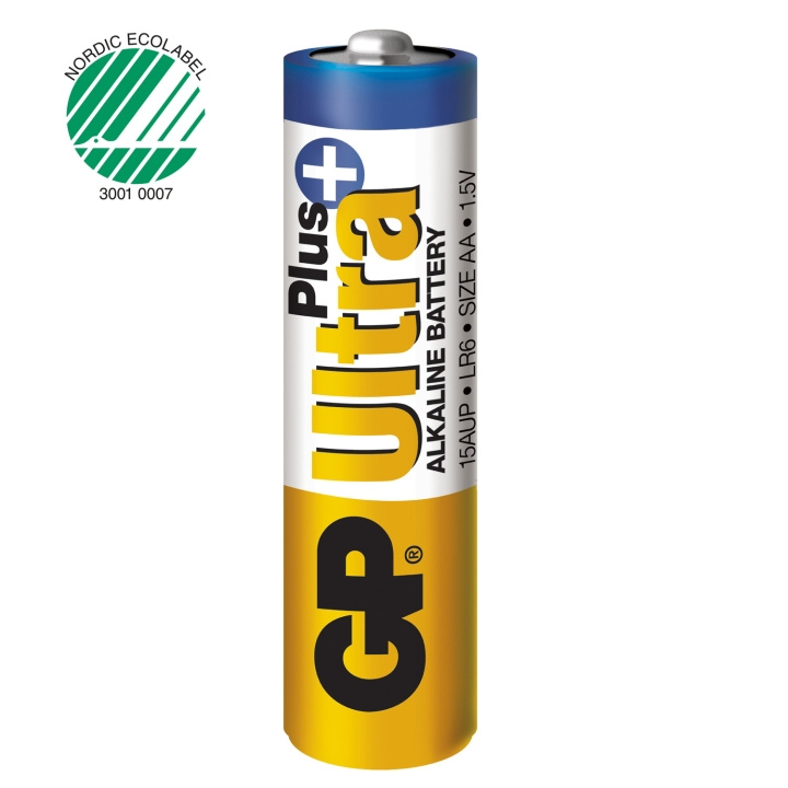 GP Ultra Plus Alkaline AA 4-pakning i gruppen Elektronikk / Batterier & Ladere / Batterier / AA hos TP E-commerce Nordic AB (C08554)