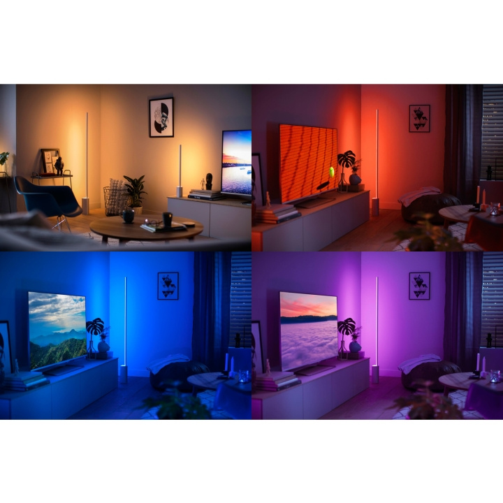 Philips Hue Gradient Signe Gulvlampe Wh/Colour Black i gruppen Elektronikk / Lys / Gulvlamper hos TP E-commerce Nordic AB (C08591)