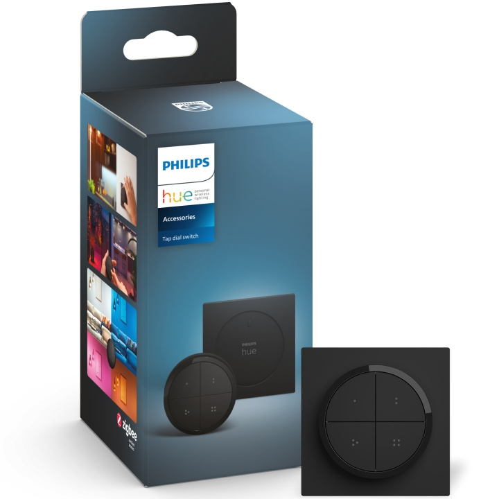 Philips Hue Tap Dial-bryter svart i gruppen HJEM, HUS OG HAGE / Smarthus / Smart belysning hos TP E-commerce Nordic AB (C08604)