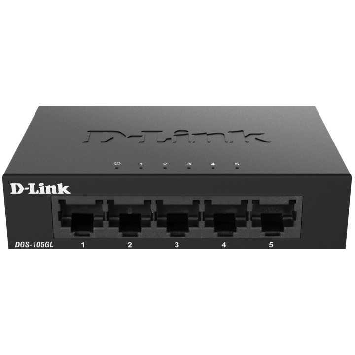 D-Link DGS-105GL Gigabit-svitsj med 5 porter i gruppen Datautstyr / Nettverk / Switcher hos TP E-commerce Nordic AB (C08622)