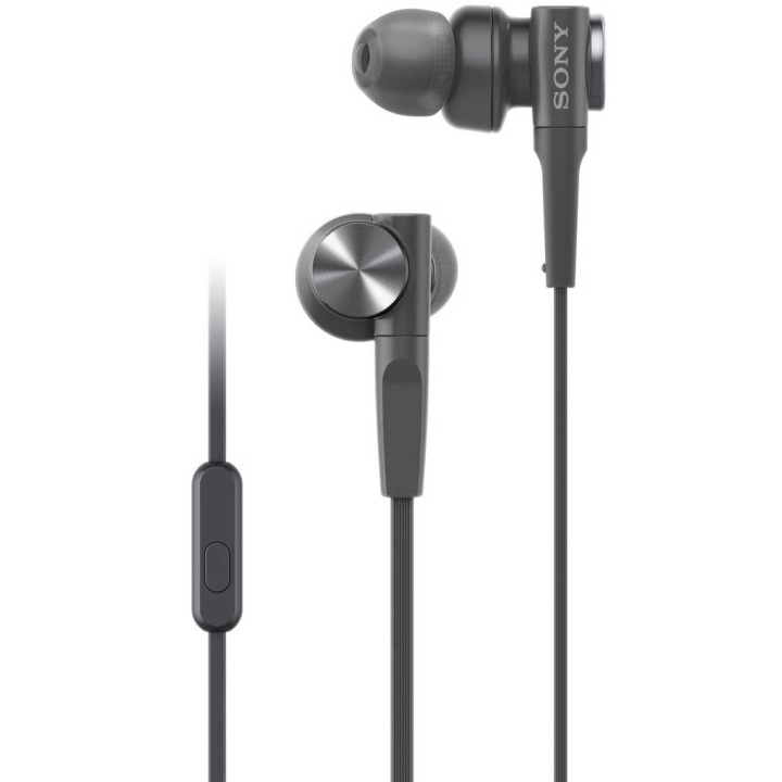 Sony Hodetelefoner MDR-XB55AP Svart In-Ear med mikrofon og ledning i gruppen Elektronikk / Lyd & Bilde / Hodetelefoner & Tilbehør / Hodetelefoner hos TP E-commerce Nordic AB (C08644)