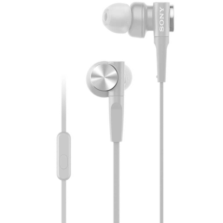 Sony Headset MDR-XB55AP Vit i gruppen Elektronikk / Lyd & Bilde / Hodetelefoner & Tilbehør / Hodetelefoner hos TP E-commerce Nordic AB (C08647)