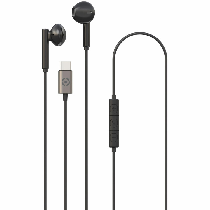 Celly UP1100 Stereohodetelefoner Drop USB-C Black i gruppen Elektronikk / Lyd & Bilde / Hodetelefoner & Tilbehør / Hodetelefoner hos TP E-commerce Nordic AB (C08661)