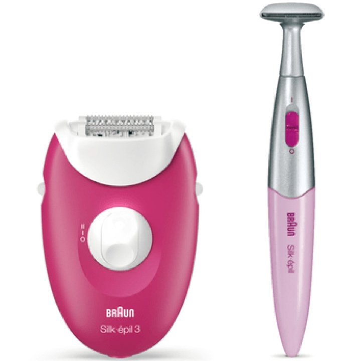 Braun Epilator Silk-Epil 3 420 Ruby i gruppen HELSE OG SKJØNNHET / Hår & styling / Hårfjerning / Epilatorer hos TP E-commerce Nordic AB (C08682)