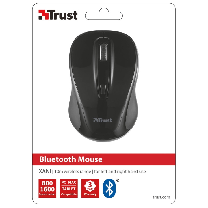 Trust Xani Optical Bluetooth Mouse i gruppen Datautstyr / Mus & Tastatur / Mus / Trådløs hos TP E-commerce Nordic AB (C08692)