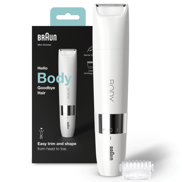 Braun Body Mini Trimmer BS1000 i gruppen HELSE OG SKJØNNHET / Hår & styling / Barbering og trimming / Kroppstrimmere hos TP E-commerce Nordic AB (C08698)