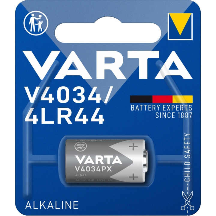 Varta Alkaline Battery LR44 | 6 V DC | 170 mAh | 1-Blister | Blå / Sølv i gruppen Elektronikk / Batterier & Ladere / Batterier / Andre hos TP E-commerce Nordic AB (C08705)