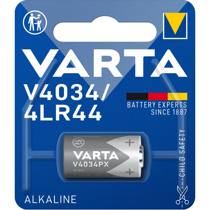 Varta V4034PX / 4LR44 6V batteri 1-pk i gruppen Elektronikk / Batterier & Ladere / Batterier / Andre hos TP E-commerce Nordic AB (C08705)