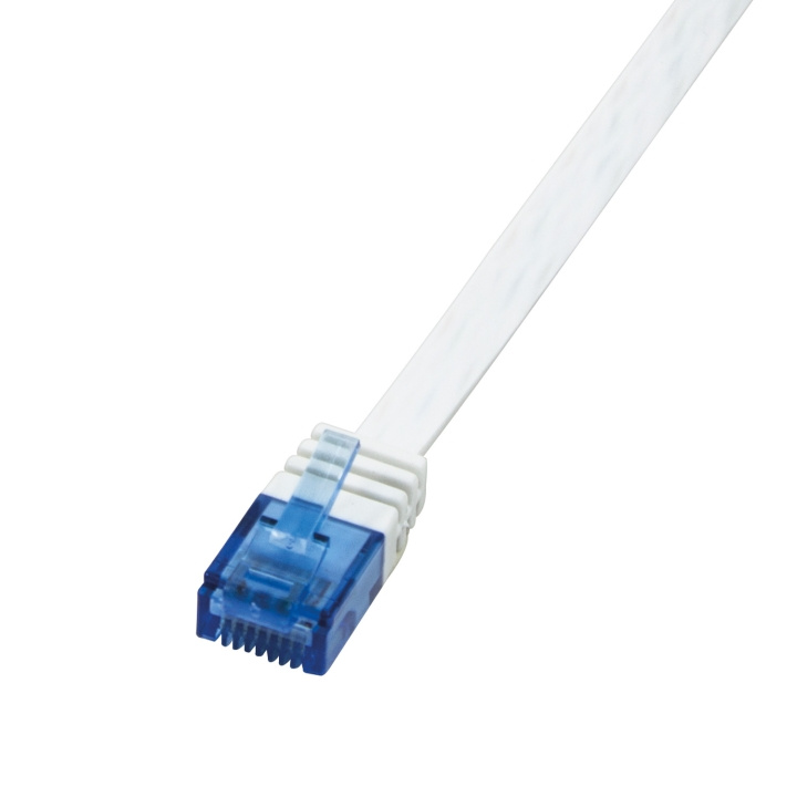 LogiLink Flat Cat6 U/UTP SlimLine hvit 1m i gruppen Datautstyr / Kabler og adaptere / Nettverk / Cat6 hos TP E-commerce Nordic AB (C08735)