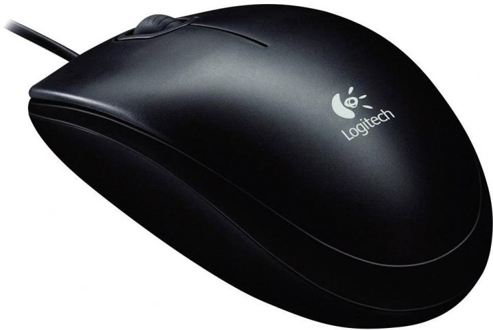 Logitech B100 optisk USB-mus, 800 dpi, 180 cm kabel, svart i gruppen Datautstyr / Mus & Tastatur / Mus / via kabel hos TP E-commerce Nordic AB (C09063)