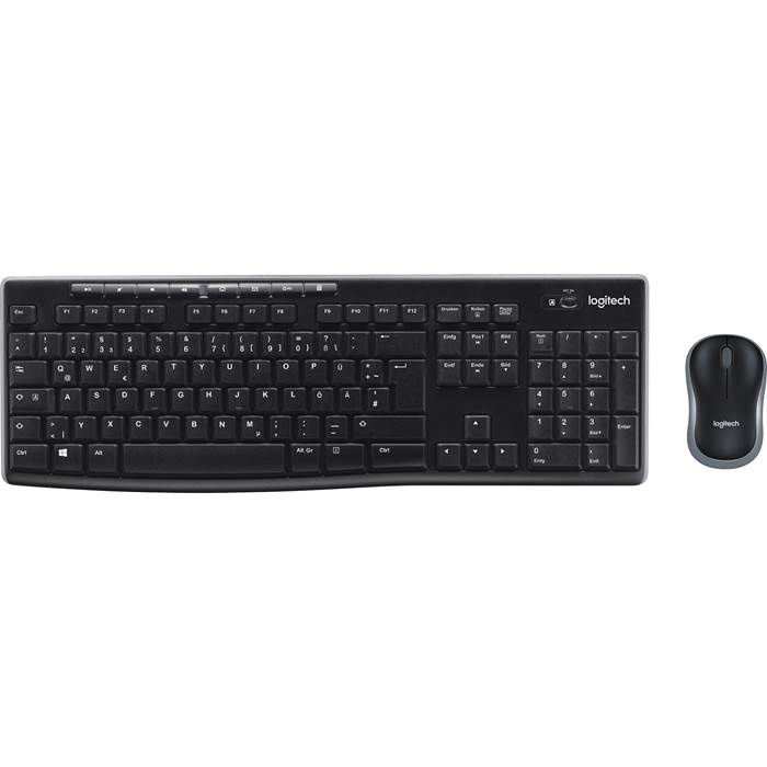 MK270 trådløs Combo KB og mus Nordic svart i gruppen Datautstyr / Mus & Tastatur / Tastatur / Pakke hos TP E-commerce Nordic AB (C09069)