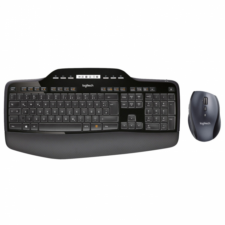 Logitech MK710 Wireless keyboard and mouse Nordic black i gruppen Datautstyr / Mus & Tastatur / Tastatur / Pakke hos TP E-commerce Nordic AB (C09070)