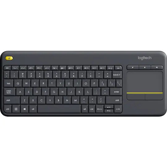 Logitech K400 wireless keyboard black i gruppen Datautstyr / Mus & Tastatur / Tastatur / Trådløs hos TP E-commerce Nordic AB (C09072)