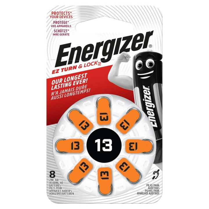 Energizer Sinc-Air Batteri PR48 Type 13 | 1.4 V DC | 258 mAh | 8-Blister | Høreapparat | Sølv i gruppen Elektronikk / Batterier & Ladere / Batterier / Høreapparatbatterier hos TP E-commerce Nordic AB (C09196)