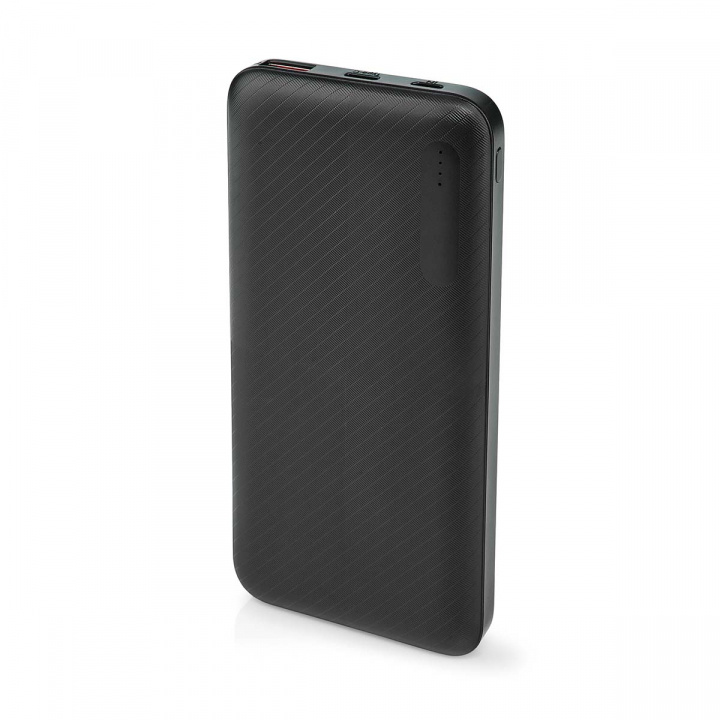 Nedis Power Bank | 10000 mAh | 1.5 / 2.0 / 3.0 A | Antall utganger: 2 | Utgangstilkobling: 1x USB-A / 1x USB-C™ | Inngangstilkobling: 1x Micro USB / 1x USB-C™ | PD2.0 18W | Lithium-Polymer i gruppen SMARTTELEFON & NETTBRETT / Ladere og Kabler / Powerbanks hos TP E-commerce Nordic AB (C09208)