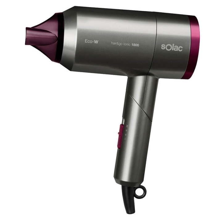 Solac Hair & Go Ionic 1800 Hårføner i gruppen HELSE OG SKJØNNHET / Hår & styling / Stylingverktøy / Hårfønere hos TP E-commerce Nordic AB (C09250)